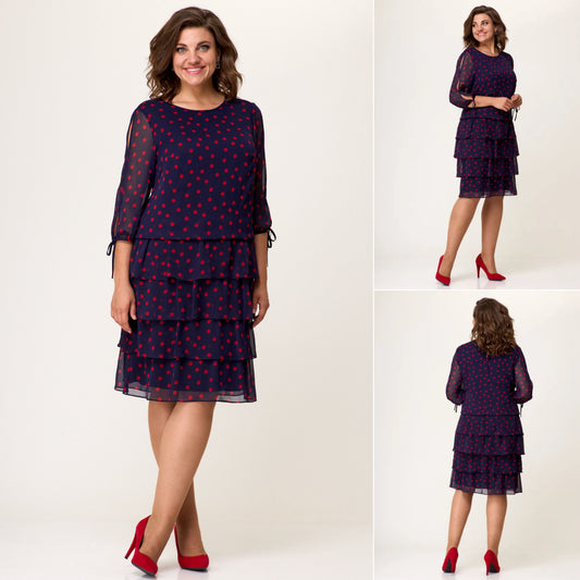 💕💕 【S-5XL】2025 Elegancka sukienka w kropki