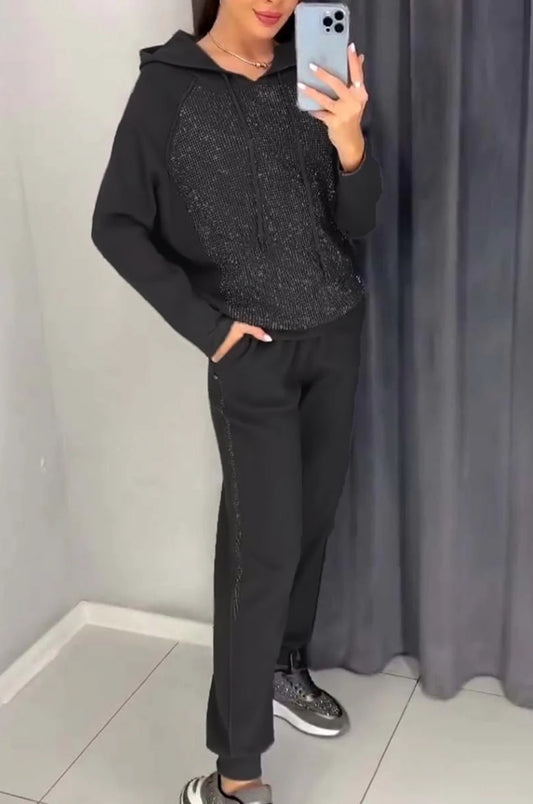 🍂Novo zimsko visokokvalitetno žensko ležerno odijelo, jednostavna i elegantna majica s kapuljačom + ležerne hlače🔥