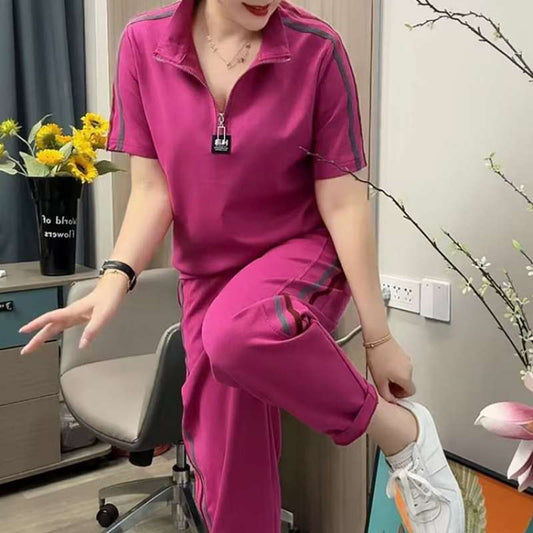 👚【M-4XL】Novi ljetni stilovi za 2025. Modna sportska odijela za žene, veće veličine