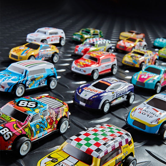 🥳🎁【30 komada】Šareni dječji autići s kutijom za pohranu!