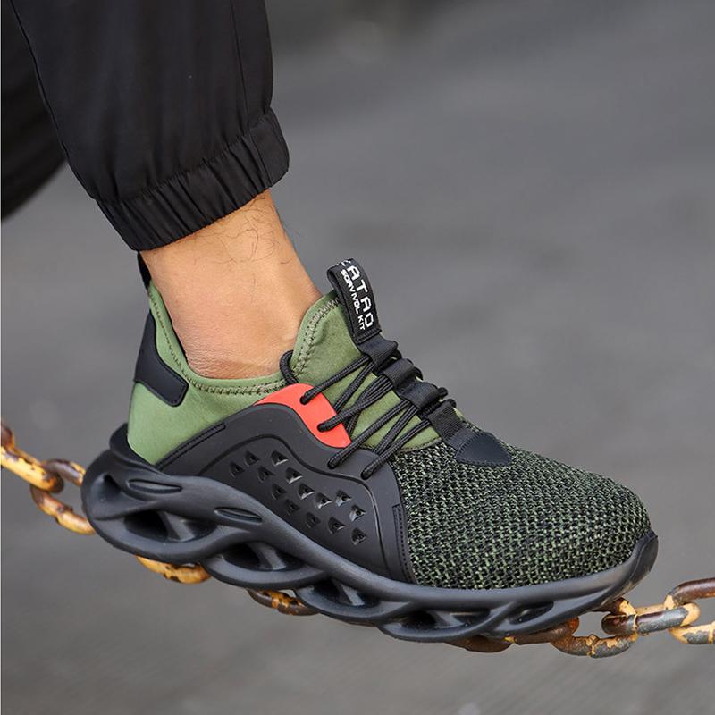 Descuento en producto nuevo 💥 Zapatos de trabajo para hombre 39-48 ✅ transpirables y resistentes a los golpes ✅ resistentes a los pinchazos ✅ antideslizantes ✅ cómodos