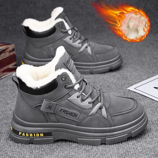 🔥🔥👞【39-44】Nové pánske zimné hrubé zamatové teplé martinské čižmy z roku 2025