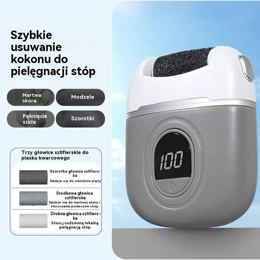 🦶🛁 Nowy elektryczny szlifier do stóp, usuwanie martwej skóry z paznokci, elektryczny szlifier do stóp do pedicure