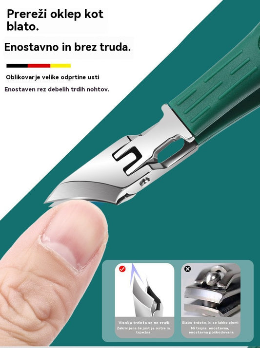 【Komplet 3 kosov】✂️💅 Nove ultratanke poševne škarje za nohte, domača orodja za nego nohtov
