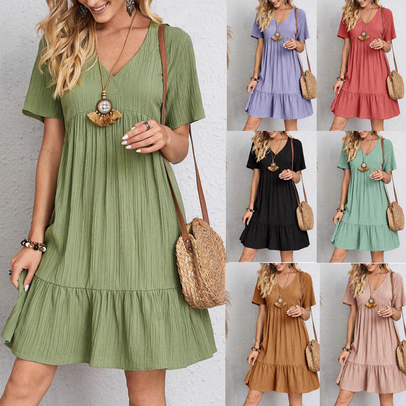 DARMOWA DOSTAWA🔥👗【S-3XL】Letnia luźna sukienka z bawełny i lnu, dostępna w wielu kolorach, wygodna i modna
