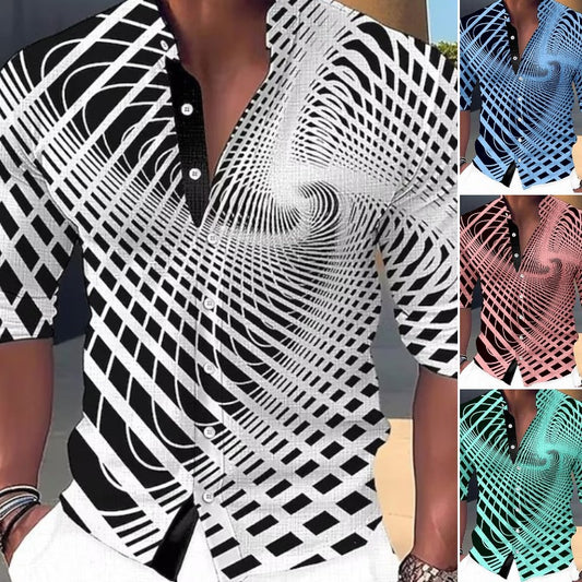 💥💥【Promocja ograniczona czasowo】👔【S-6XL】Męska bawełniana koszula z nadrukiem