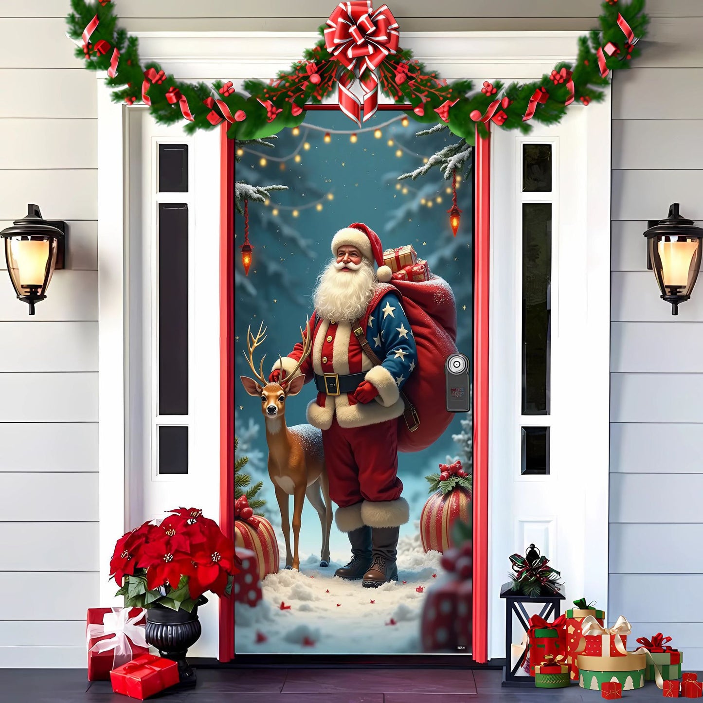 🎄 Πρώιμες Χριστουγεννιάτικες Εκπτώσεις: 50% έκπτωση🎅Χριστουγεννιάτικες Διακοσμήσεις Πόρτας🎅