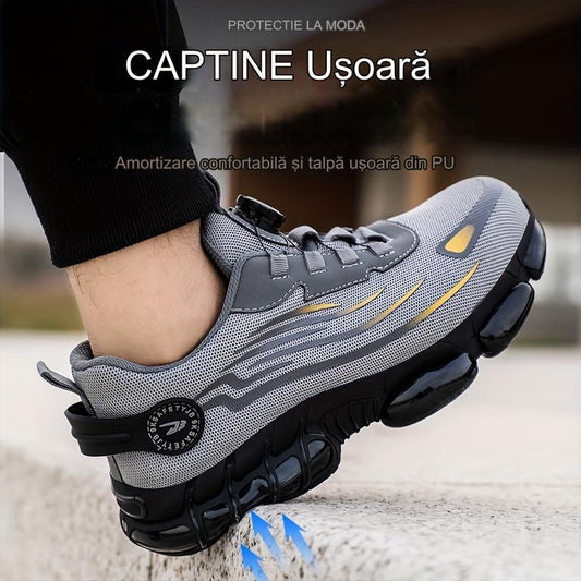 🥾🔥Obuwie robocze Knauf, odpowiednie do codziennego użytku, odporne na uderzenia i przebicia, ze stalowym noskiem, wygodne buty robocze, antypoślizgowe