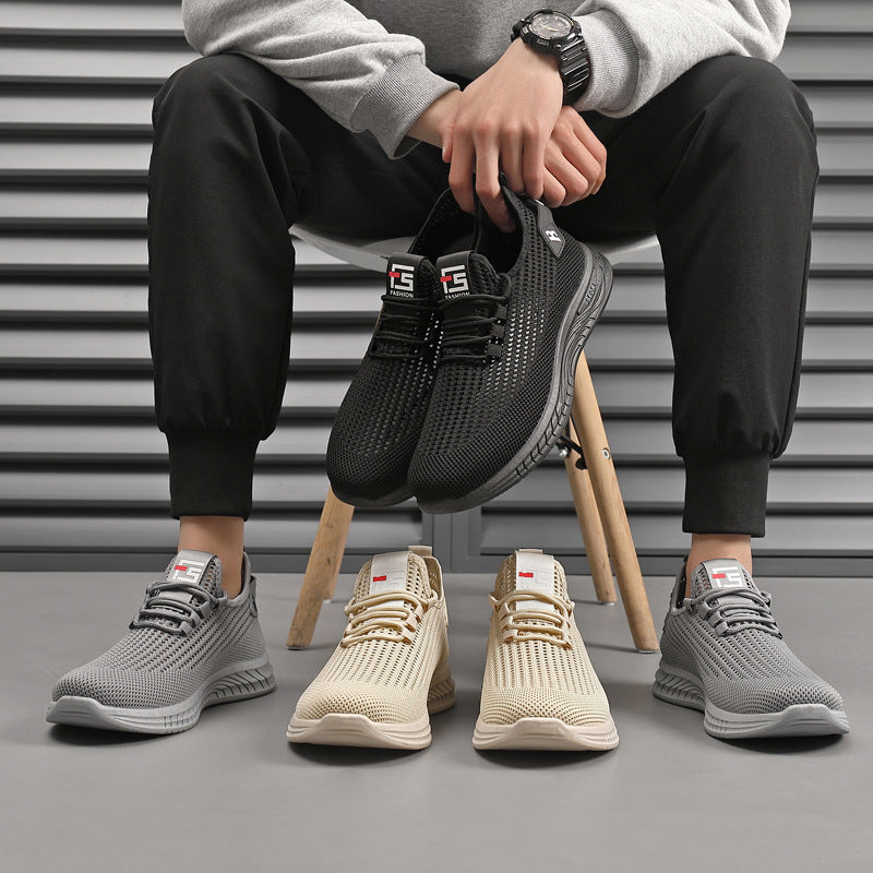 👟【39-44】Pantofi de bărbați casual confortabili, respirabili, din plasă, anti-alunecare, la modă