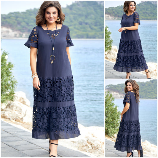 🔥💖【S-5XL】Modna i elegancka koronkowa długa sukienka