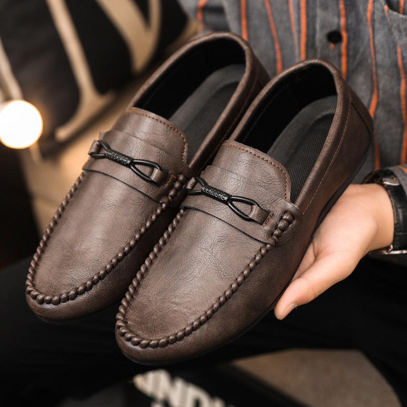 🔥🔥🥿Wiosenne i letnie niskie buty męskie wszechstronne, casualowe, oddychające buty skórzane