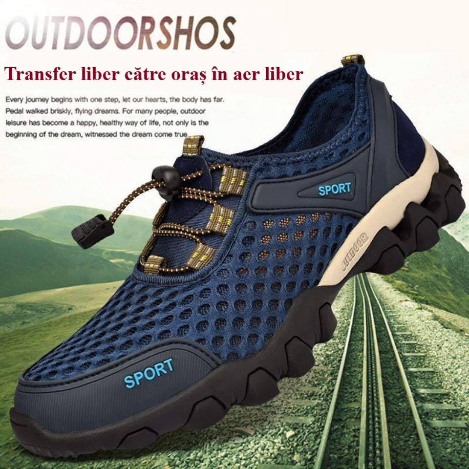 👍【39-44】2025 Letnie oddychające buty trekkingowe z siateczki dla mężczyzn