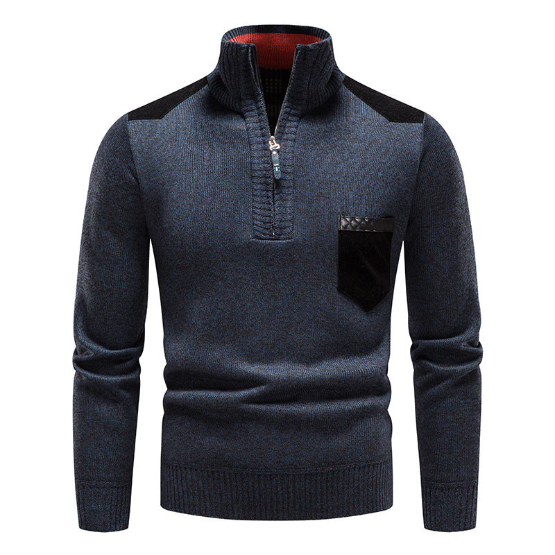 ❤️🔥【M-3XL】Męski sweter na co dzień, jesień/zima, zapinany na zamek
