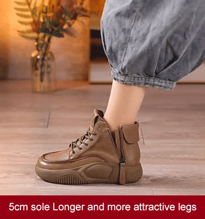 Nove male kožne čizme za sport i slobodno vrijeme, martinke s debelim đonom, noge udobne i neumorne