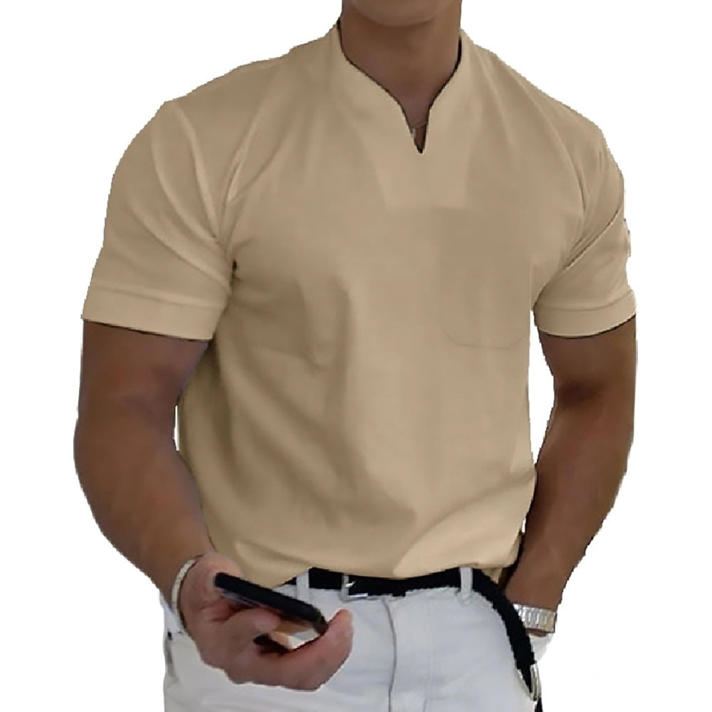 【S-5XL】Tricou bărbătesc din bumbac elastic, cu mânecă scurtă, de vară 2025