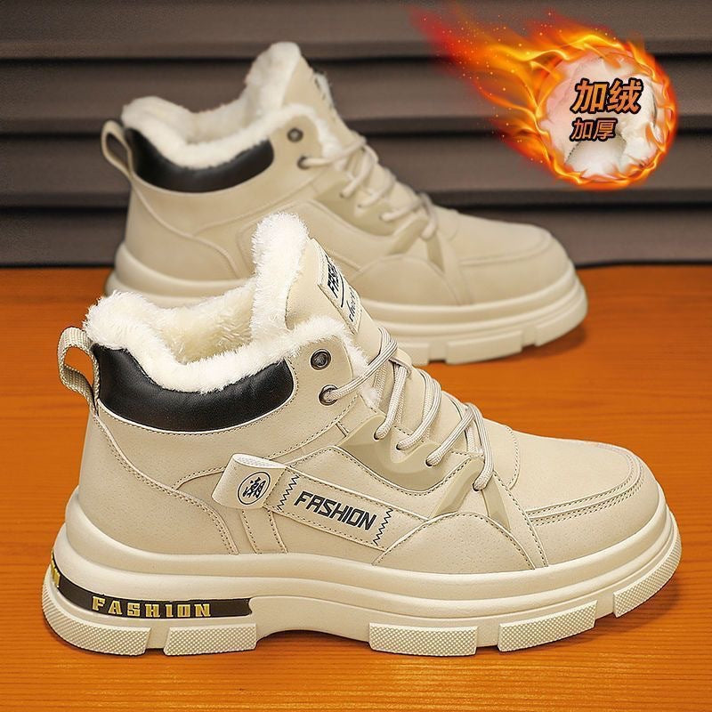 👞【39-44】2025 nuevas botas Martin cálidas de terciopelo grueso de invierno para hombres