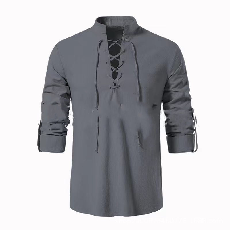 🔥【M-XXL】Lniano-Bawełniana Koszula Męska – Luźna, Oddychająca i Stylowa 2025