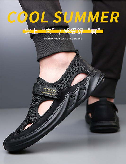 【39-47】✨Męskie sandały letnie, codzienne, oddychające, z miękką podeszwą z siateczki