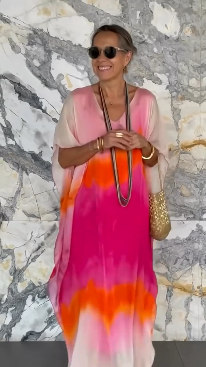 【Oferta specjalna】【S-5XL】❤️Nowa, wysokiej jakości sukienka z szyfonu