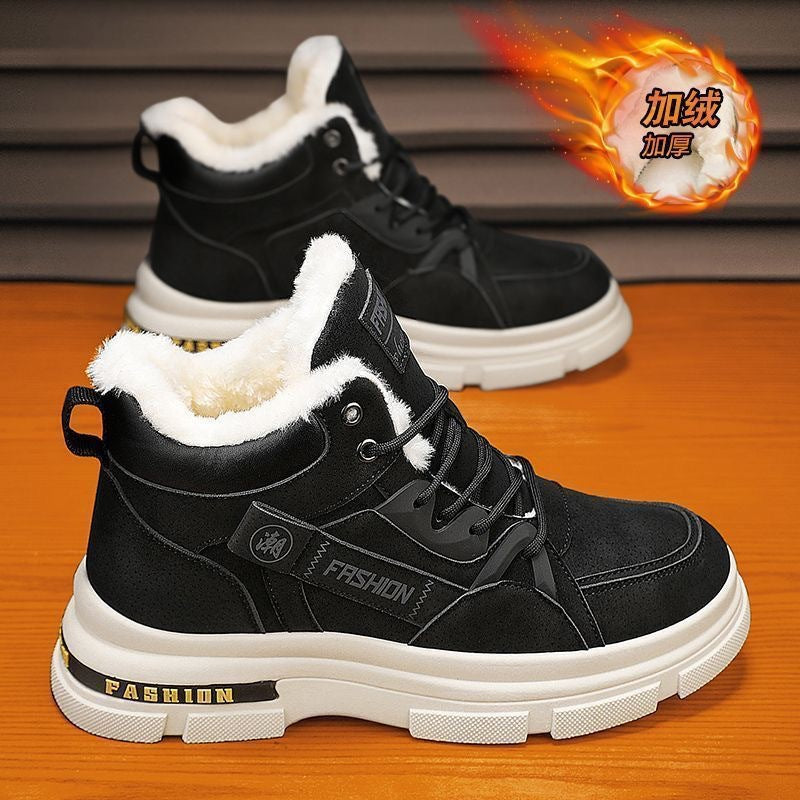 👞【39－44】2025 nuevas botas Martin cálidas de terciopelo grueso de invierno para hombres