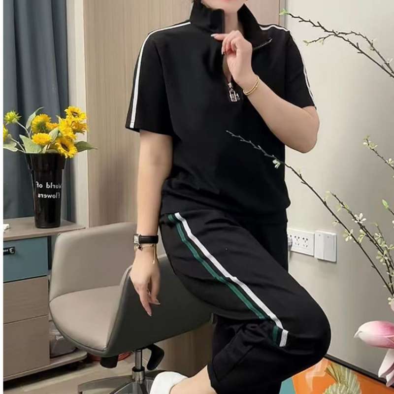 🔥👚【M-4XL】2025 Lato Nowe Style Modne damskie stroje sportowe, duże rozmiary