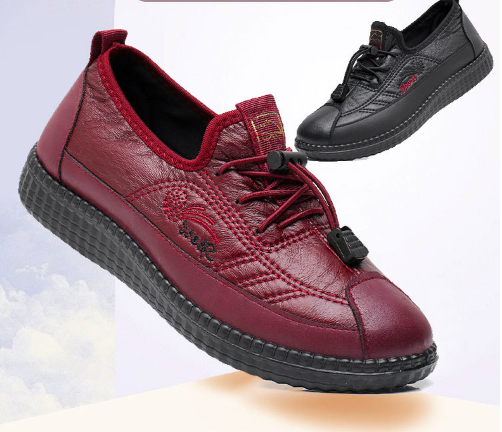 【35-41】Małe skórzane buty z miękką antypoślizgową podeszwą dla kobiet