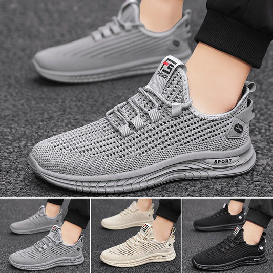 👟【39-44】Pantofi de bărbați casual confortabili, respirabili, din plasă, anti-alunecare, la modă 