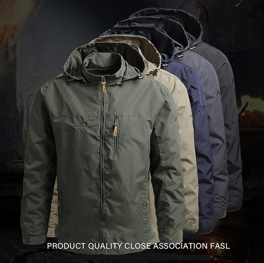 🔥 Jachetă casual cu glugă, rezistentă la vânt, nouă toamnă 2025