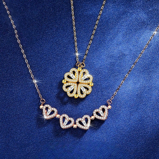 🔥🍀Transformowalny naszyjnik z czterolistną koniczyną. ❤️ Noś go i niech szczęście będzie z Tobą! 🍀