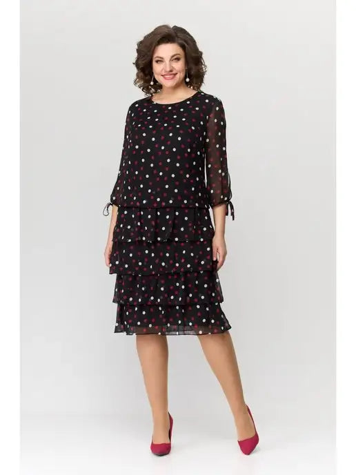 💕💕 【S-5XL】2025 Elegancka sukienka w kropki