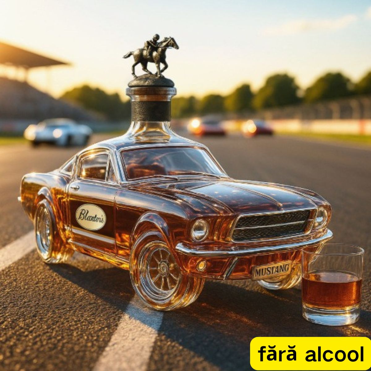 Sticlă decorativă whisky în formă de mașină, fără alcool