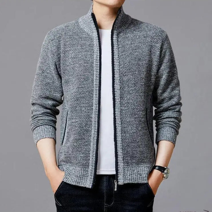 【M~3XL】 Novi jesenski i zimski muški široki pulover s patentnim zatvaračem za jesen i zimu
