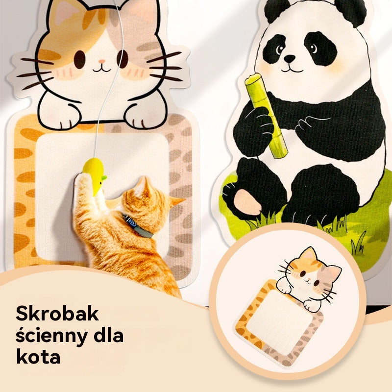 🏆【🔥Gorąca wyprzedaż】Drapacz dla kota montowany na ścianie - pionowy drapak w kształcie kostki - nie wymaga instalacji