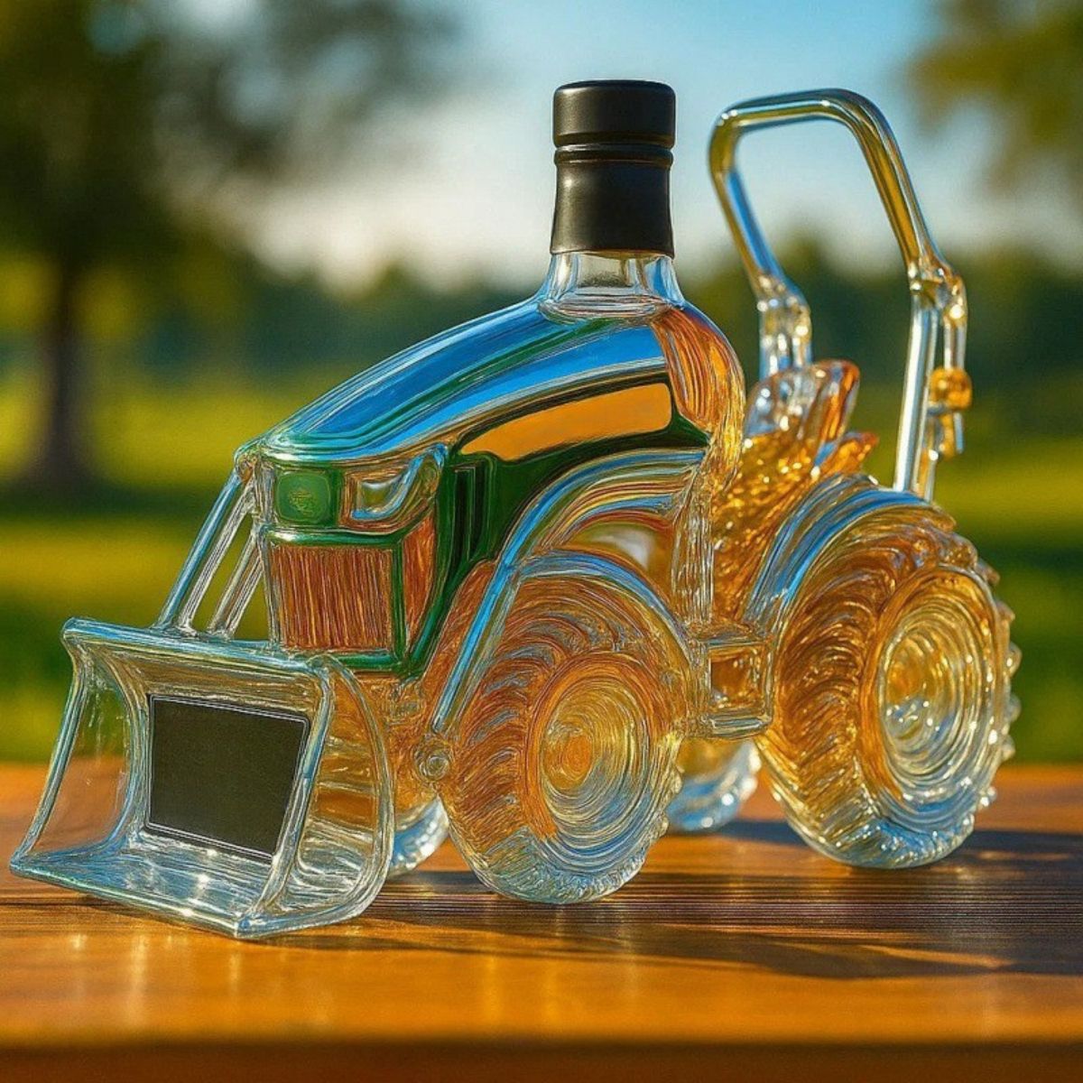 🥂Butelka whisky w kształcie traktora