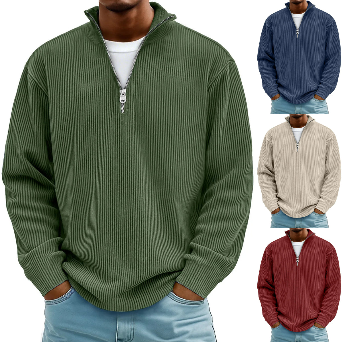 🔥【S-5XL】Podzim/Zima 2025 Nová pánská mikina se stojáčkem