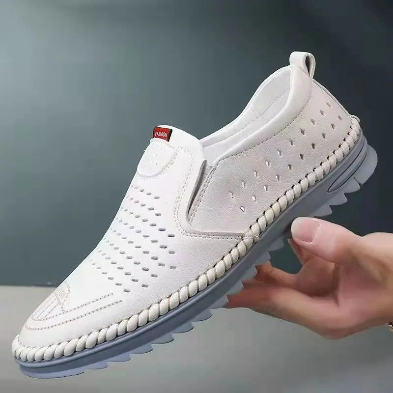 👟【Darmowa wysyłka】Ręcznie wykonane skórzane męskie buty outdoorowe casual