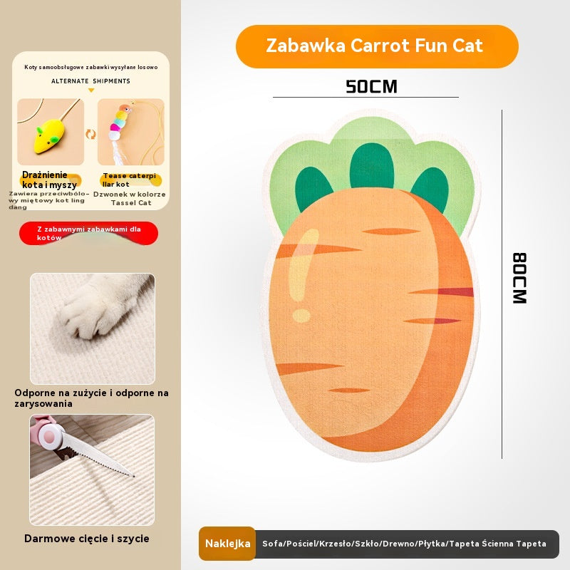 🏆【🔥Gorąca wyprzedaż】Drapacz dla kota montowany na ścianie - pionowy drapak w kształcie kostki - nie wymaga instalacji