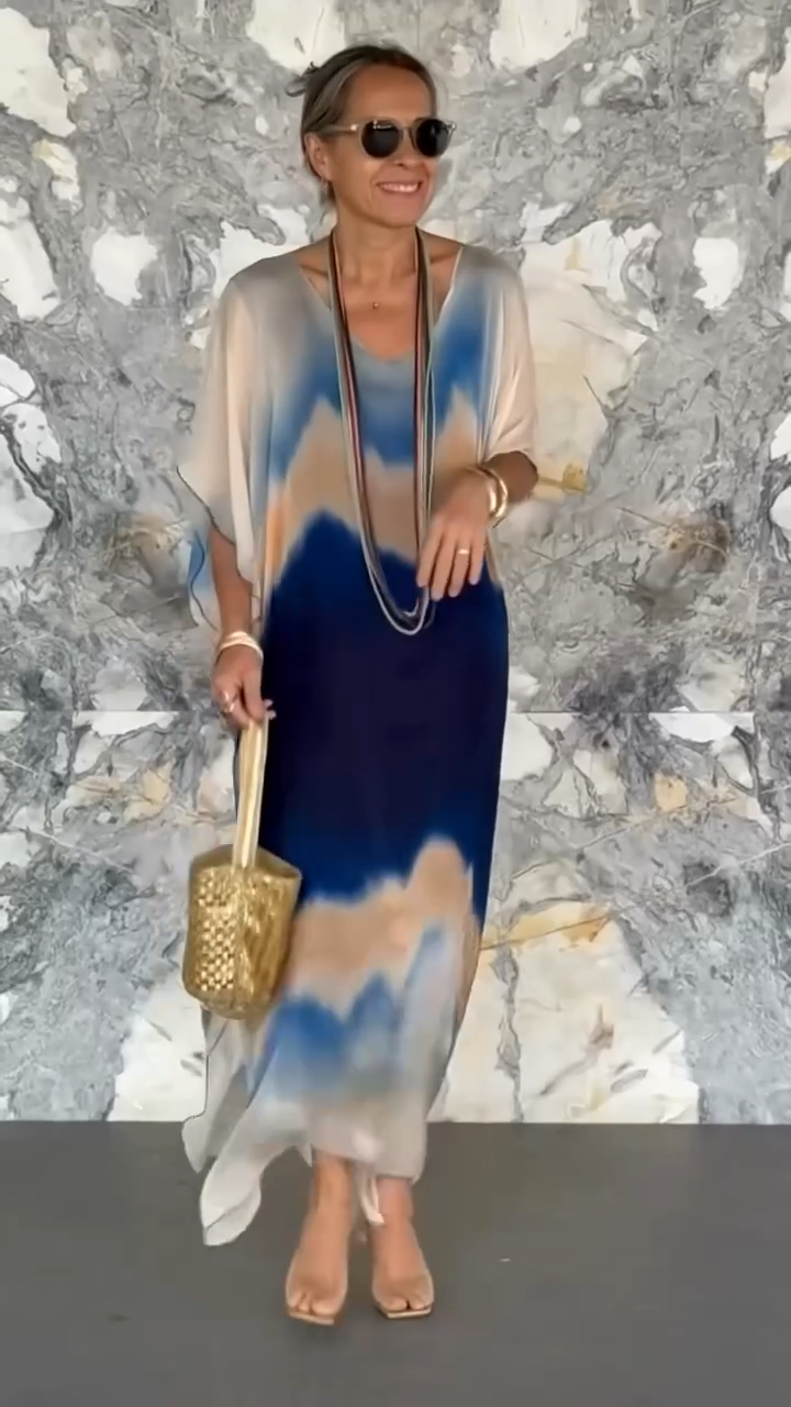 【Oferta specjalna】【S-5XL】❤️Nowa, wysokiej jakości sukienka z szyfonu