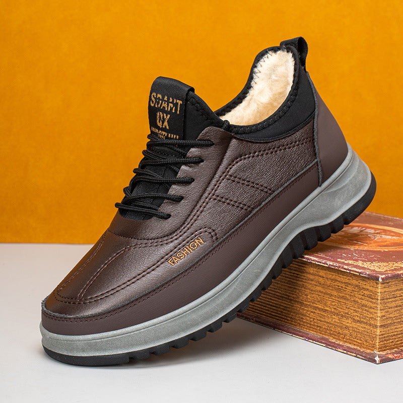 ⛄🔥【39-45】Moški zimski športni čevlji za prosti čas iz pravega usnja, vodoodporni, mehak podplat in žamet, novi modeli 4139030