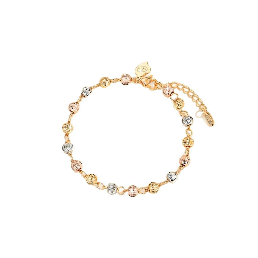 ✨Brățară ochi de pisică din aur roz