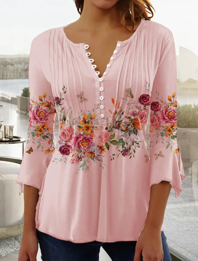 👕🥰[S-5XL] Modna ženska majica s V-izrezom