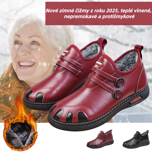 【35-41】Ιταλικές χειροποίητες γυναικείες αντιολισθητικές γνήσιες δερμάτινες μπότες αστραγάλου