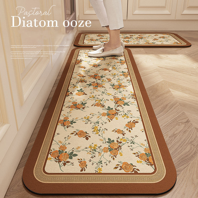 💥【40*60cm+40*120cm】Nowa mata antypoślizgowa z błotem okrzemkowym, chłonąca wodę🦶