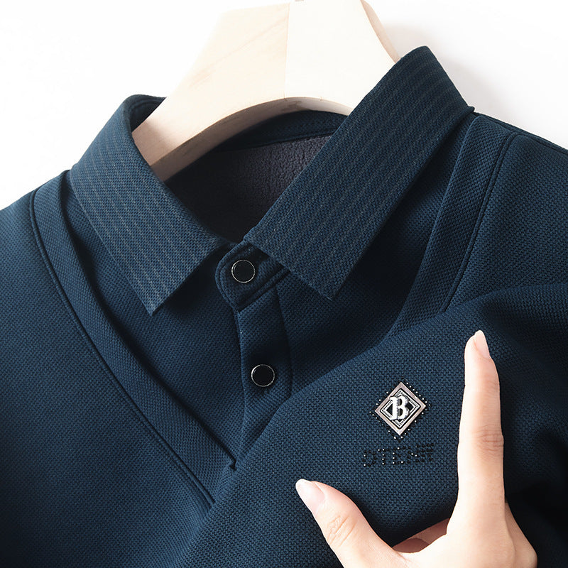 🔥🔥【M-4XL】Zimowa koszulka polo męska 2025, Klasyczny krój pasuje do każdego wieku