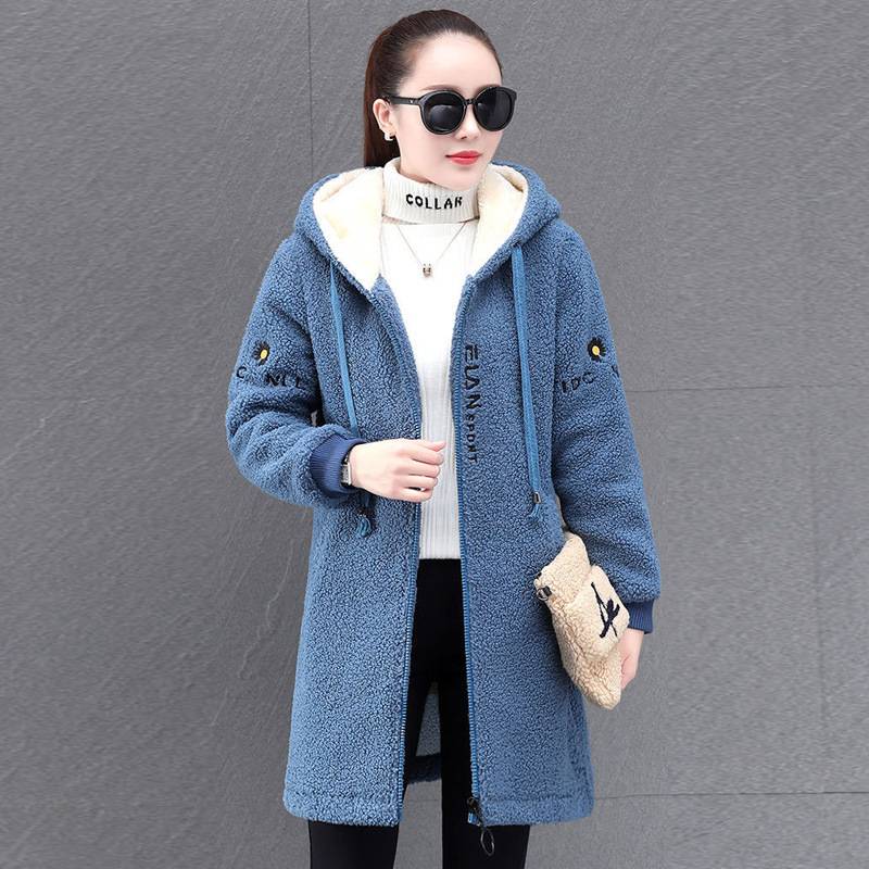 🌺🧥【M~4XL】Χειμωνιάτικο νέο μοντέρνο φαρδύ κομμένο μάλλινο μπουφάν φλις