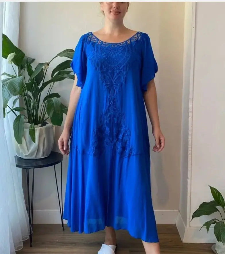 👗2025 Nouă rochie de damă largi din dantelă mărime mare 