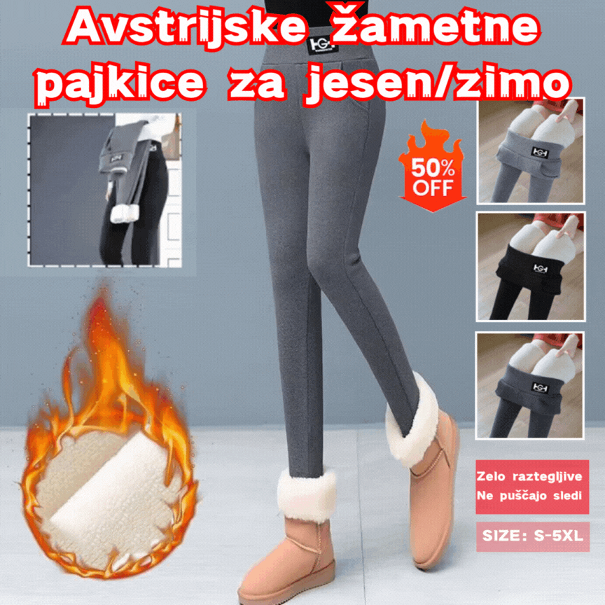 💥 Kupite eno, drugo dobite brezplačno! 🔥 【S-3XL】 Tople volnene pajkice, visok pas, velika velikost, visoka elastičnost - obvezen kos za jesen/zimo 2025!
