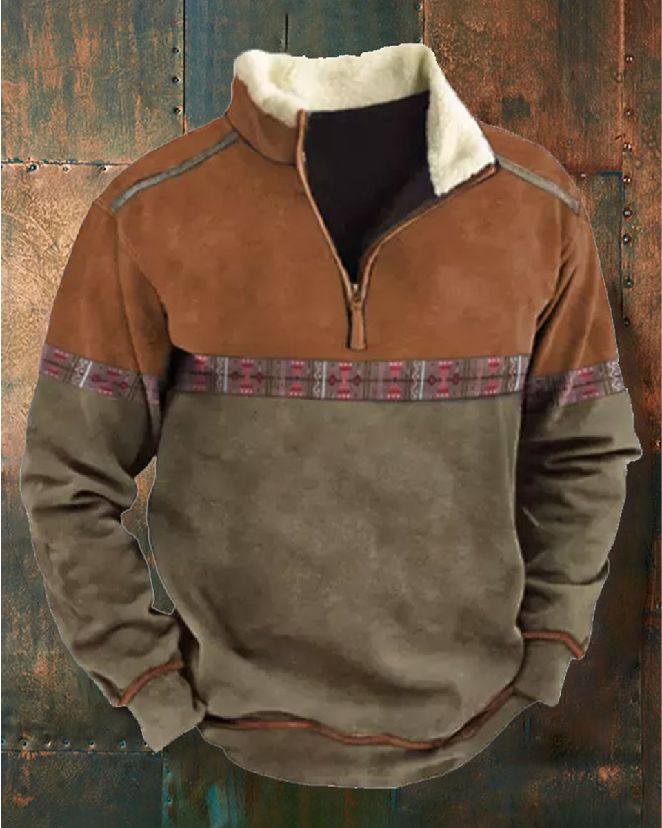 👕【S-4XL】2025 Jesensko-zimski muški moderan topao džemper s dugim rukavima i 3D printom