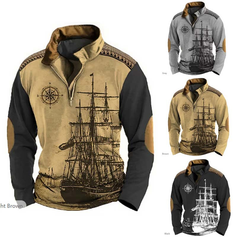 🔥🔥【XS-5XL】2025 miękka i wygodna męska bluza z kapturem i nadrukiem 3D, zapinana na zamek