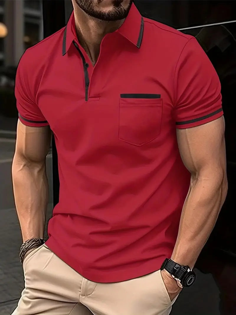 🔥🔥【S-3XL】Ljeto 2025. Muška POLO majica s džepom na gumbe Sportska polo majica od čistog pamuka